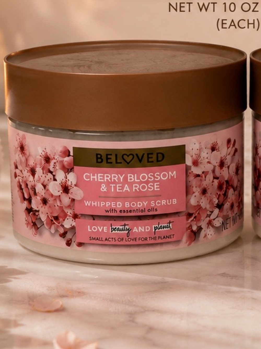Beloved Cherry Blossom & Tea Rose Whipped Body Scrub - Picture 3 of 4